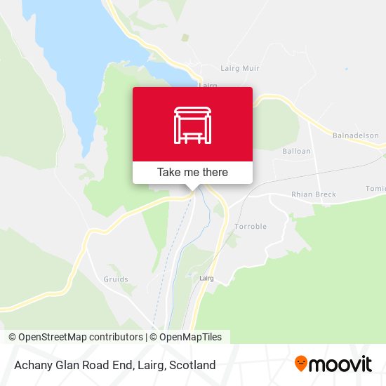 Achany Glan Road End, Lairg map