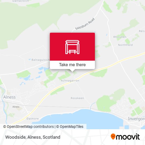 Woodside, Alness map