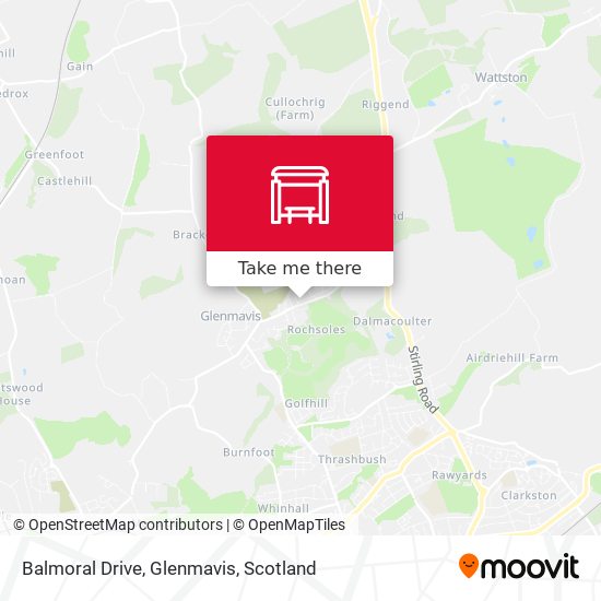 Balmoral Drive, Glenmavis map