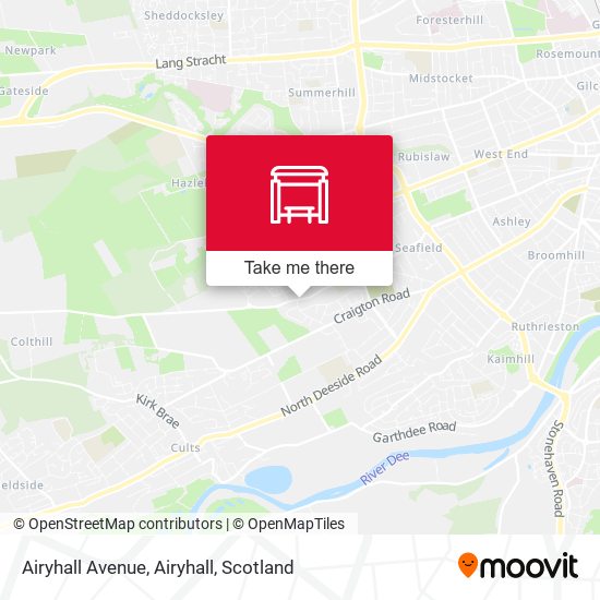 Airyhall Avenue, Airyhall map