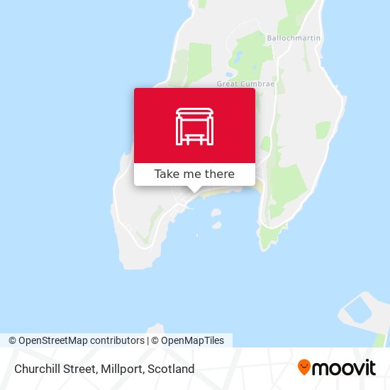 Churchill Street, Millport map