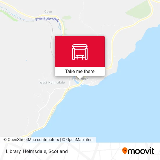 Library, Helmsdale map