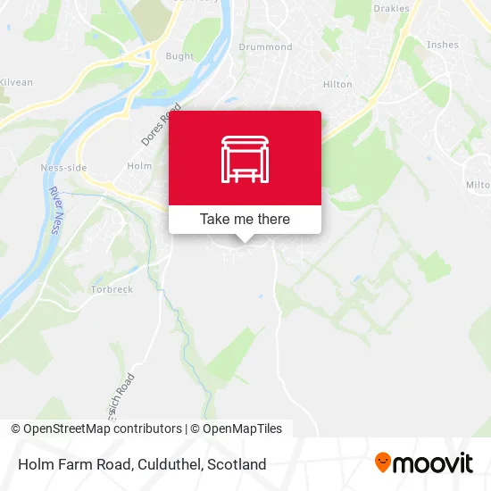 Holm Farm Road, Culduthel map