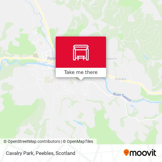 Cavalry Park, Peebles map