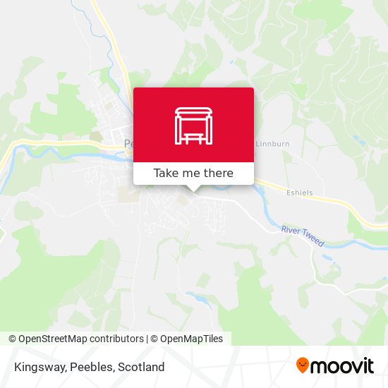 Kingsway, Peebles map