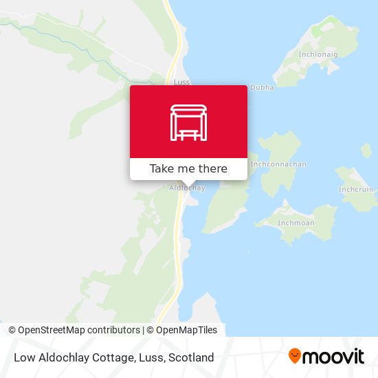 Low Aldochlay Cottage, Luss map