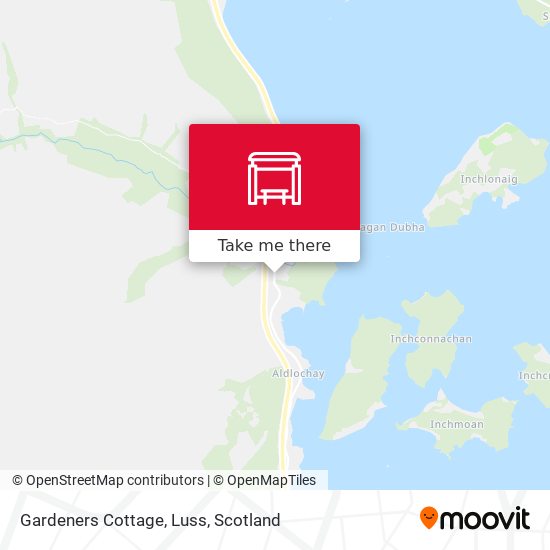 Gardeners Cottage, Luss map