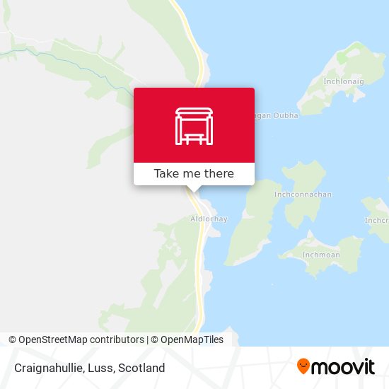 Craignahullie, Luss map