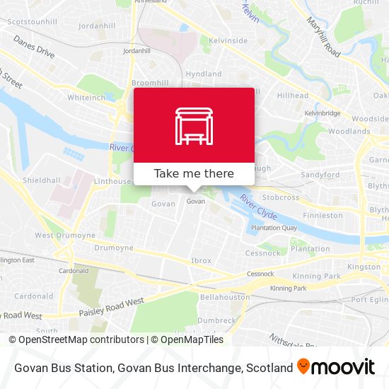 Govan Bus Station, Govan Bus Interchange map