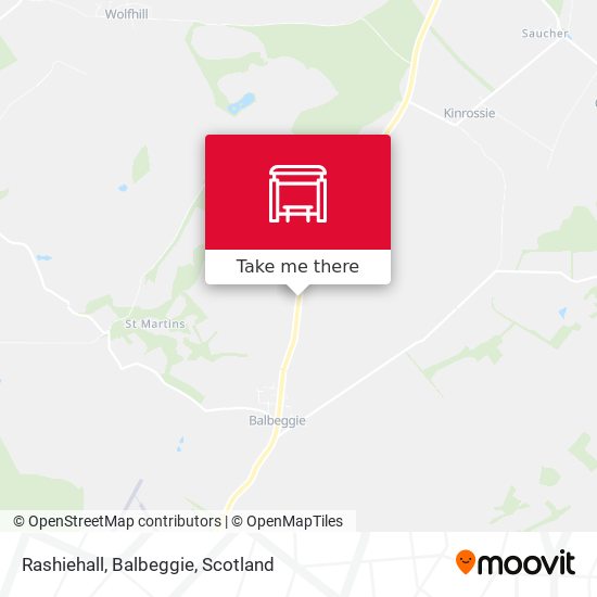 Rashiehall, Balbeggie map
