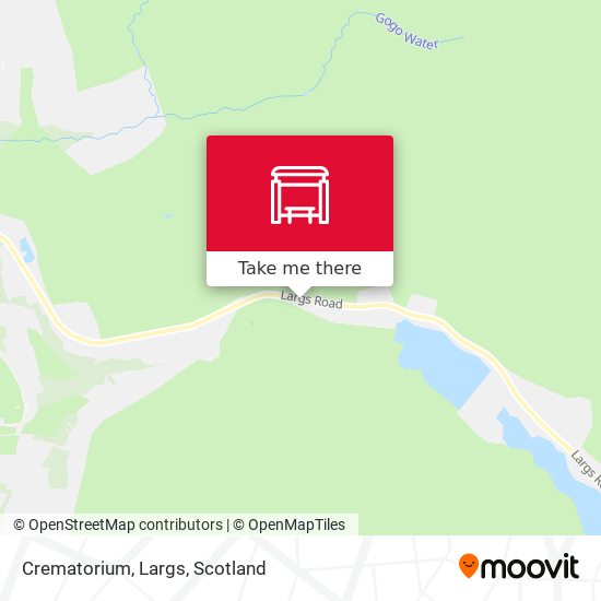 Crematorium, Largs map