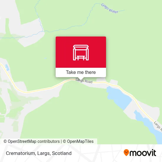 Crematorium, Largs map