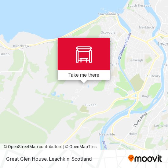 Great Glen House, Leachkin map
