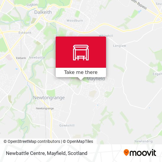 Newbattle Centre, Mayfield map