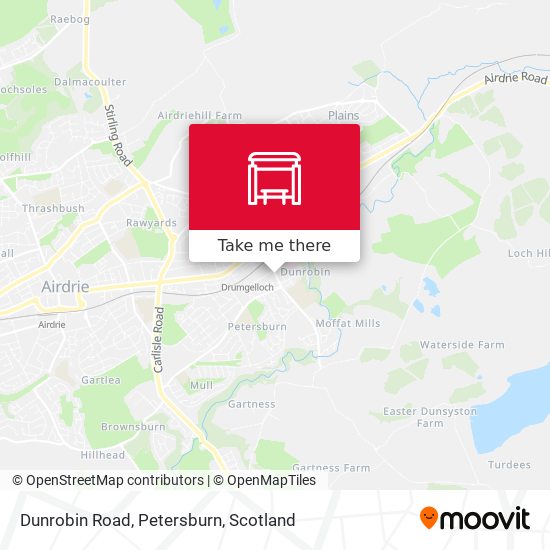 Dunrobin Road, Petersburn map