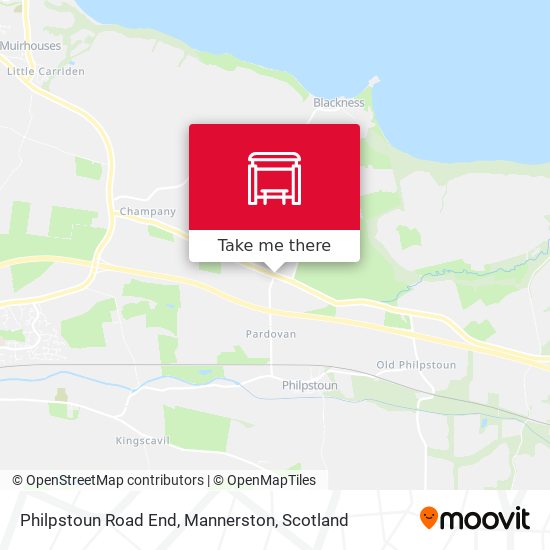Philpstoun Road End, Mannerston map