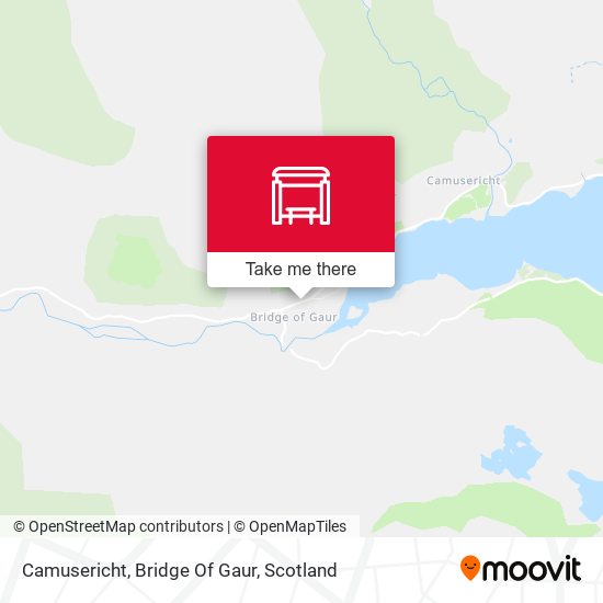 Camusericht, Bridge Of Gaur map