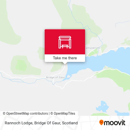 Rannoch Lodge, Bridge Of Gaur map