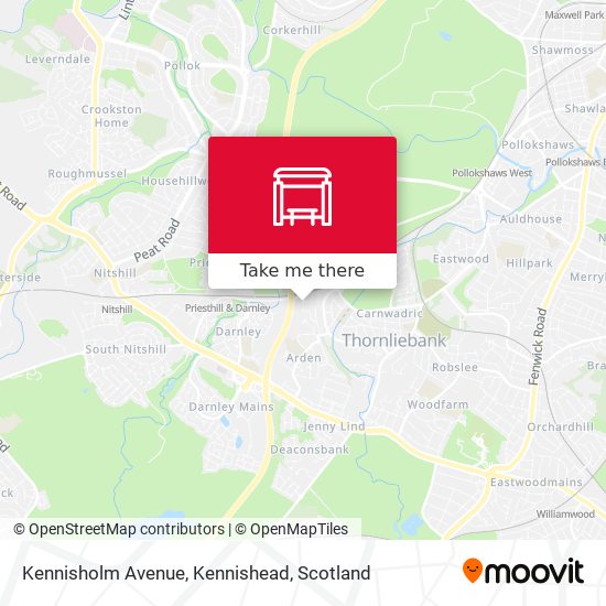 Kennisholm Avenue, Kennishead map