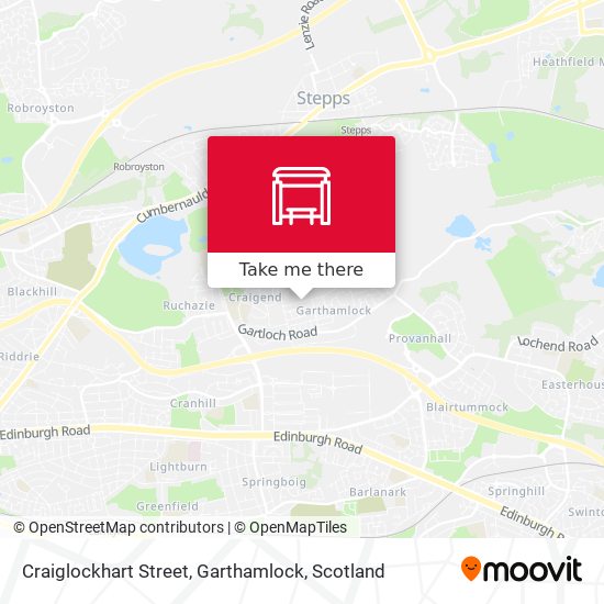 Craiglockhart Street, Garthamlock map