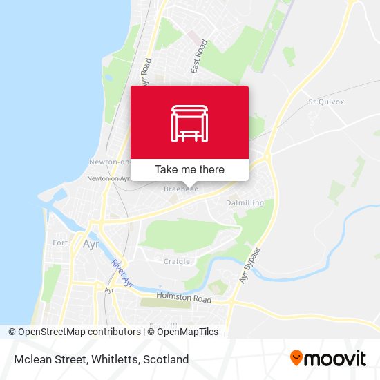 Mclean Street, Whitletts map