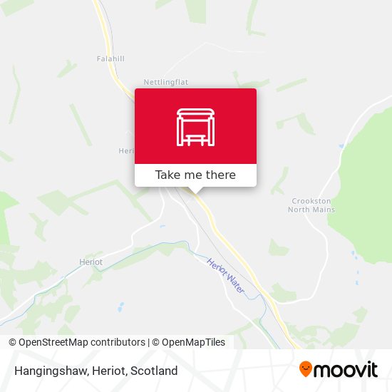 Hangingshaw, Heriot map