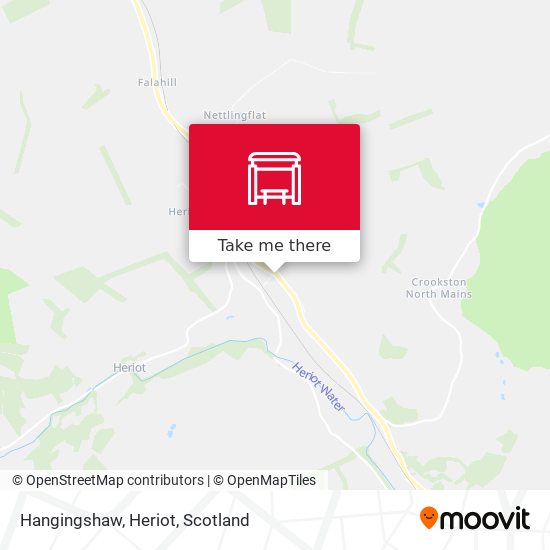 Hangingshaw, Heriot map