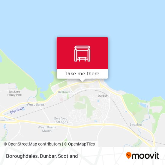 Boroughdales, Dunbar map