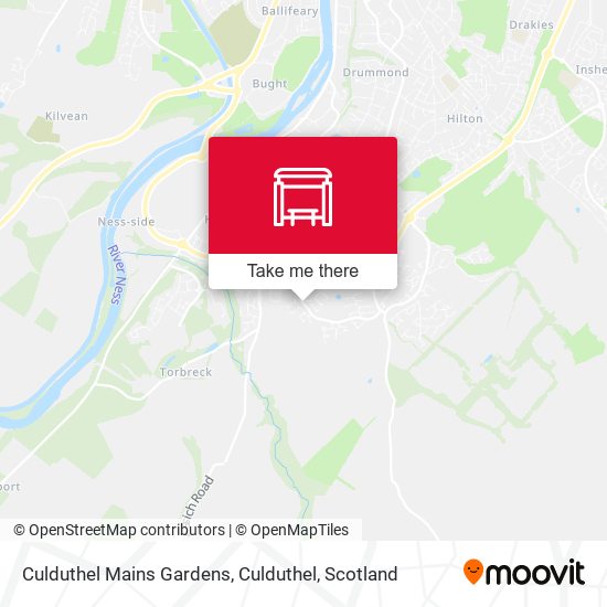 Culduthel Mains Gardens, Culduthel map