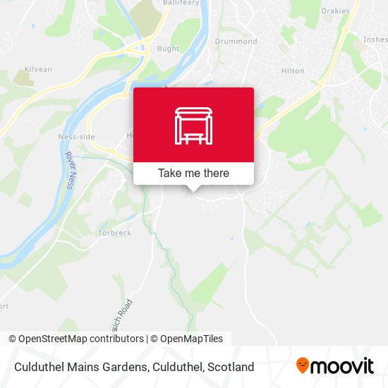 Culduthel Mains Gardens, Culduthel map
