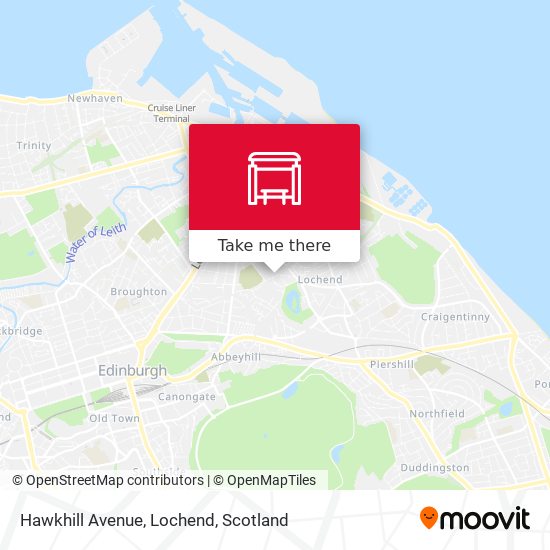 Hawkhill Avenue, Lochend map