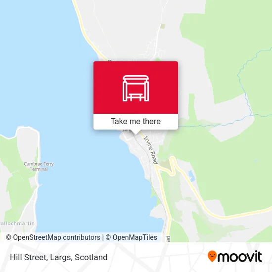 Hill Street, Largs map