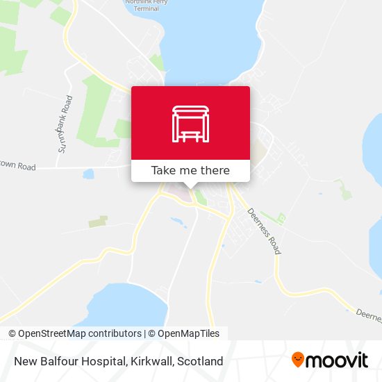 New Balfour Hospital, Kirkwall map