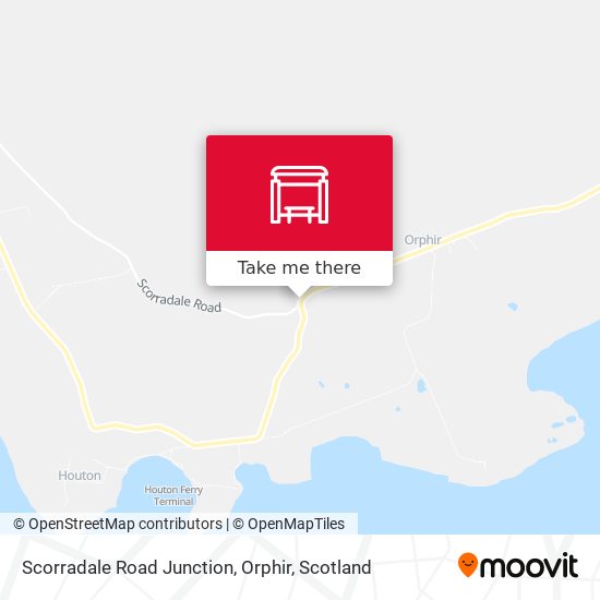 Scorradale Road Junction, Orphir map