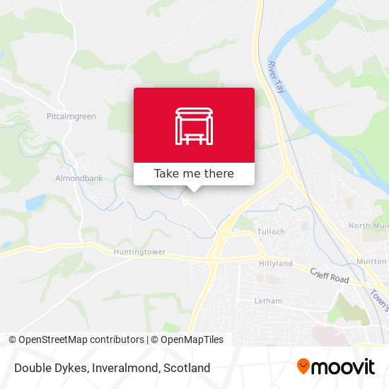Double Dykes, Inveralmond map