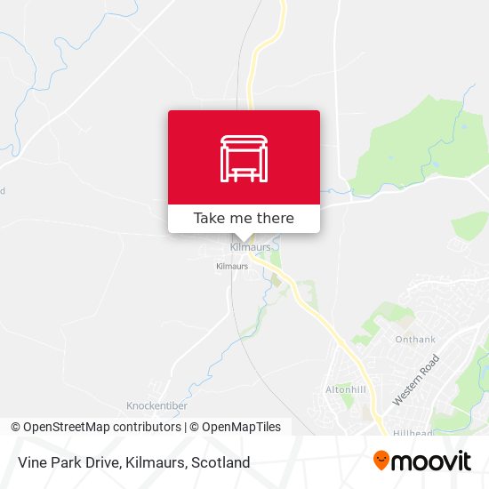 Vine Park Drive, Kilmaurs map