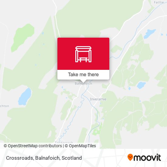 Crossroads, Balnafoich map