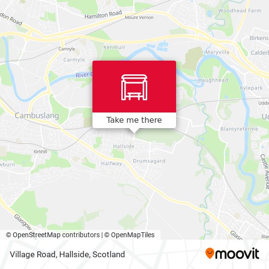 Village Road, Hallside map