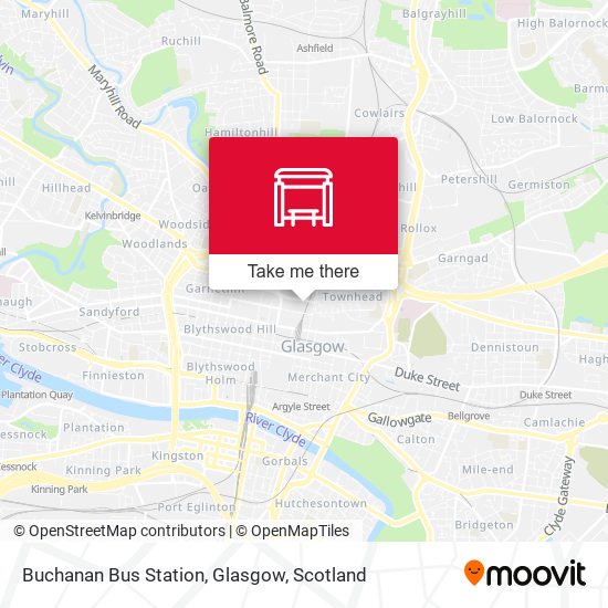 Buchanan Bus Station, Glasgow map