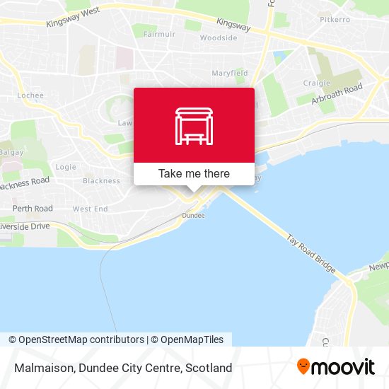 Malmaison, Dundee City Centre map