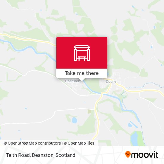 Teith Road, Deanston map