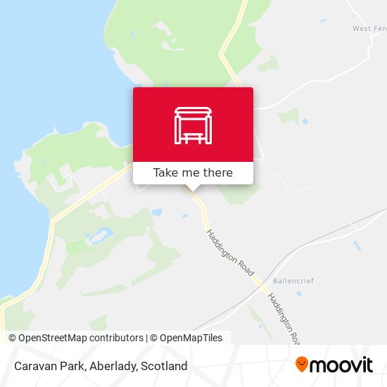 Caravan Park, Aberlady map