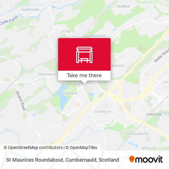 St Maurices Roundabout, Cumbernauld map