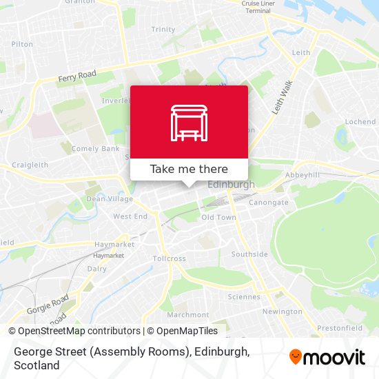 George Street (Assembly Rooms), Edinburgh map