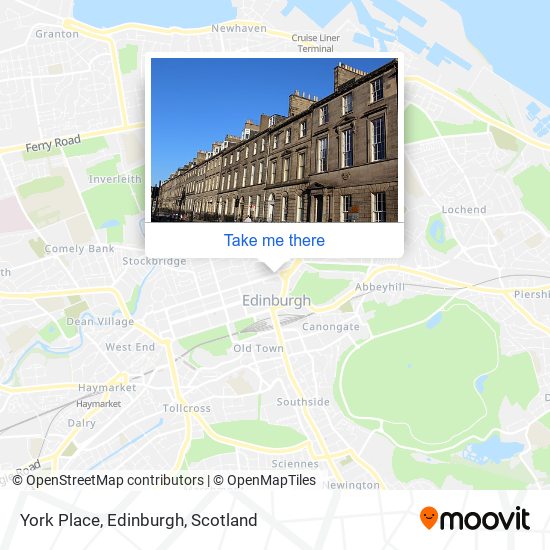 York Place, Edinburgh map