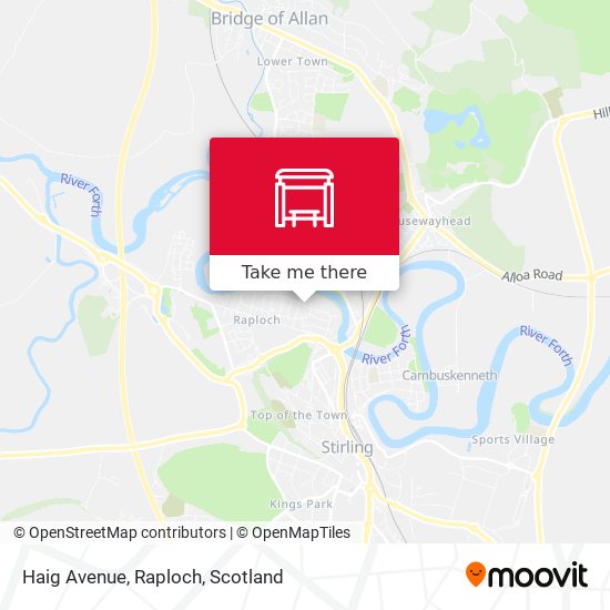 Haig Avenue, Raploch map
