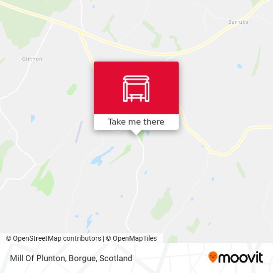 Mill Of Plunton, Borgue map