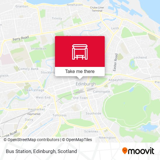 Bus Station, Edinburgh map