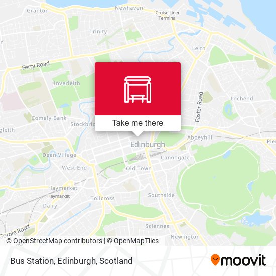 Bus Station, Edinburgh map