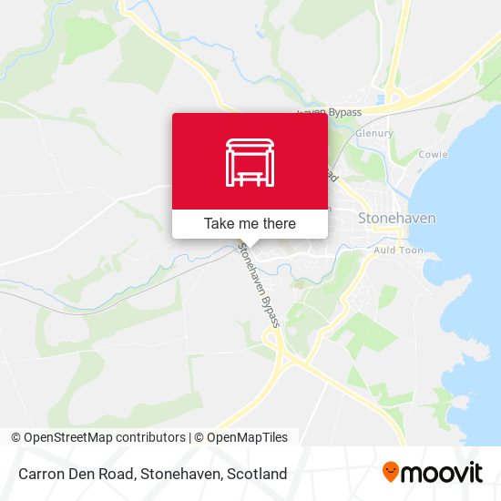Carron Den Road, Stonehaven map